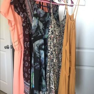 Set of 5 dresses/rompers